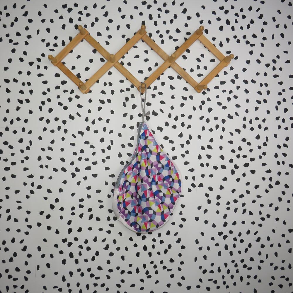 Bumgenius Colorful Geometric Alicia Print Teardrop Reusable Travel Wet Bag